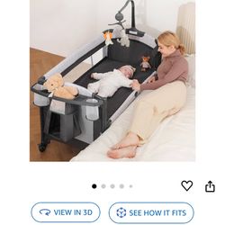 4 in 1 Wide Baby Bassinet Bedside