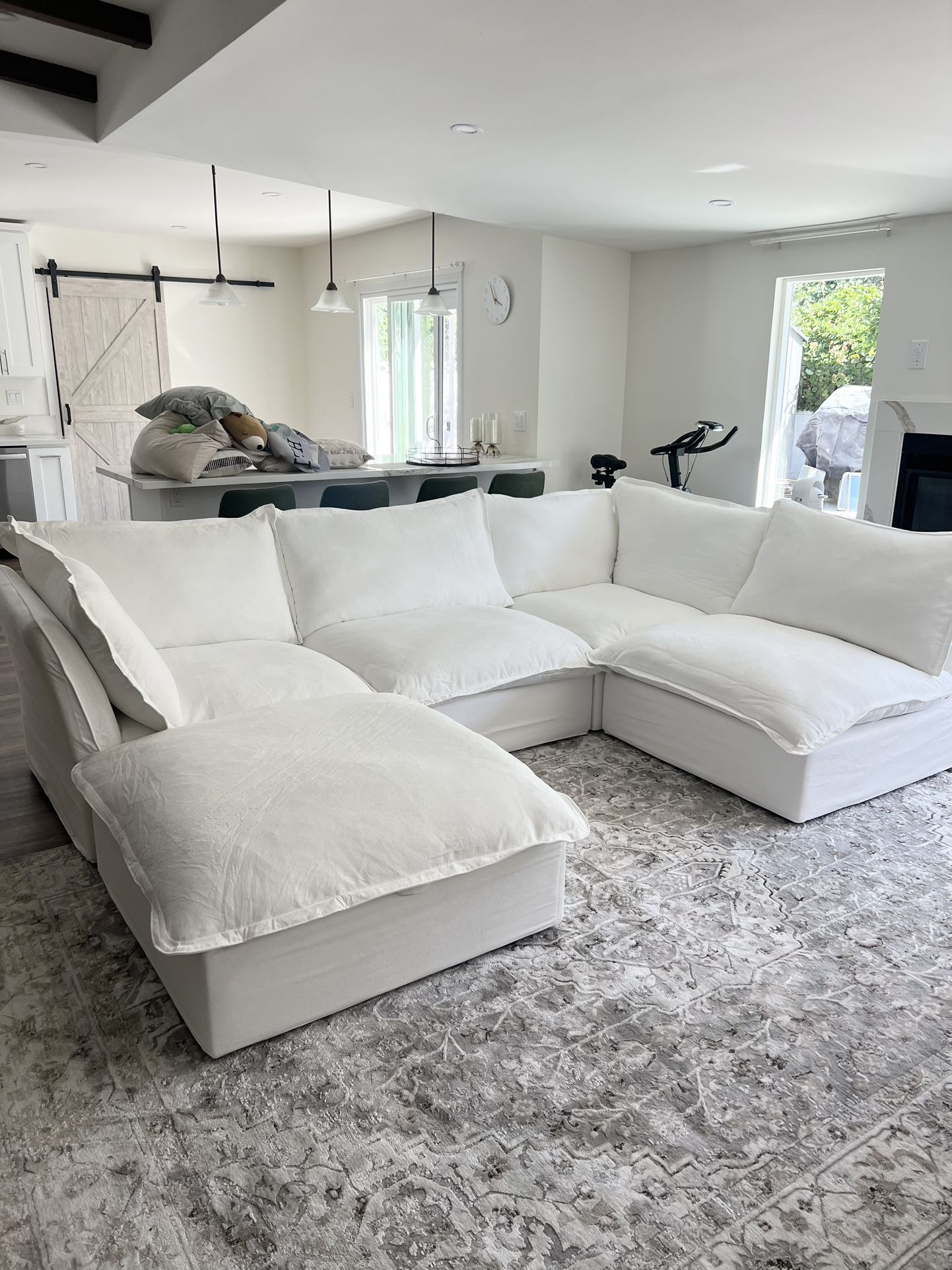 New RH Style Classic Cloud Couch Sectional 5 Piece Set