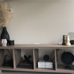 DIY TV Stand With Decor Included