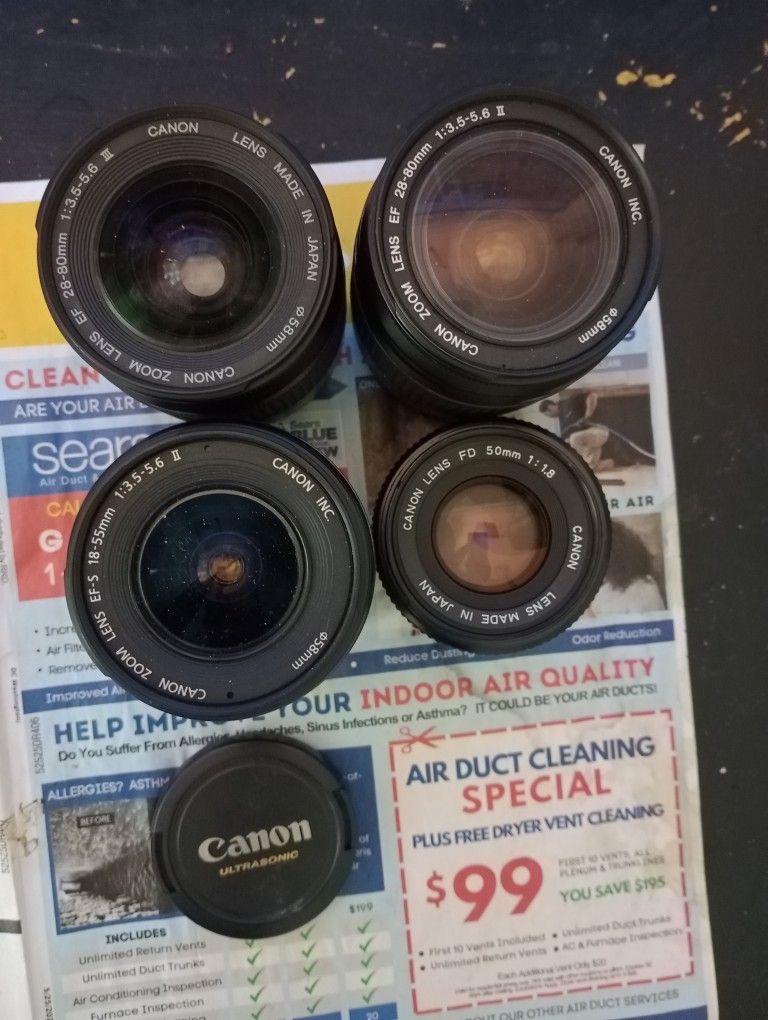 Camera Lens BUNDLE (Canon Lenses)