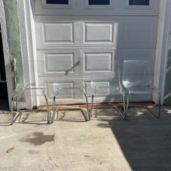 Clear IKEA Chairs