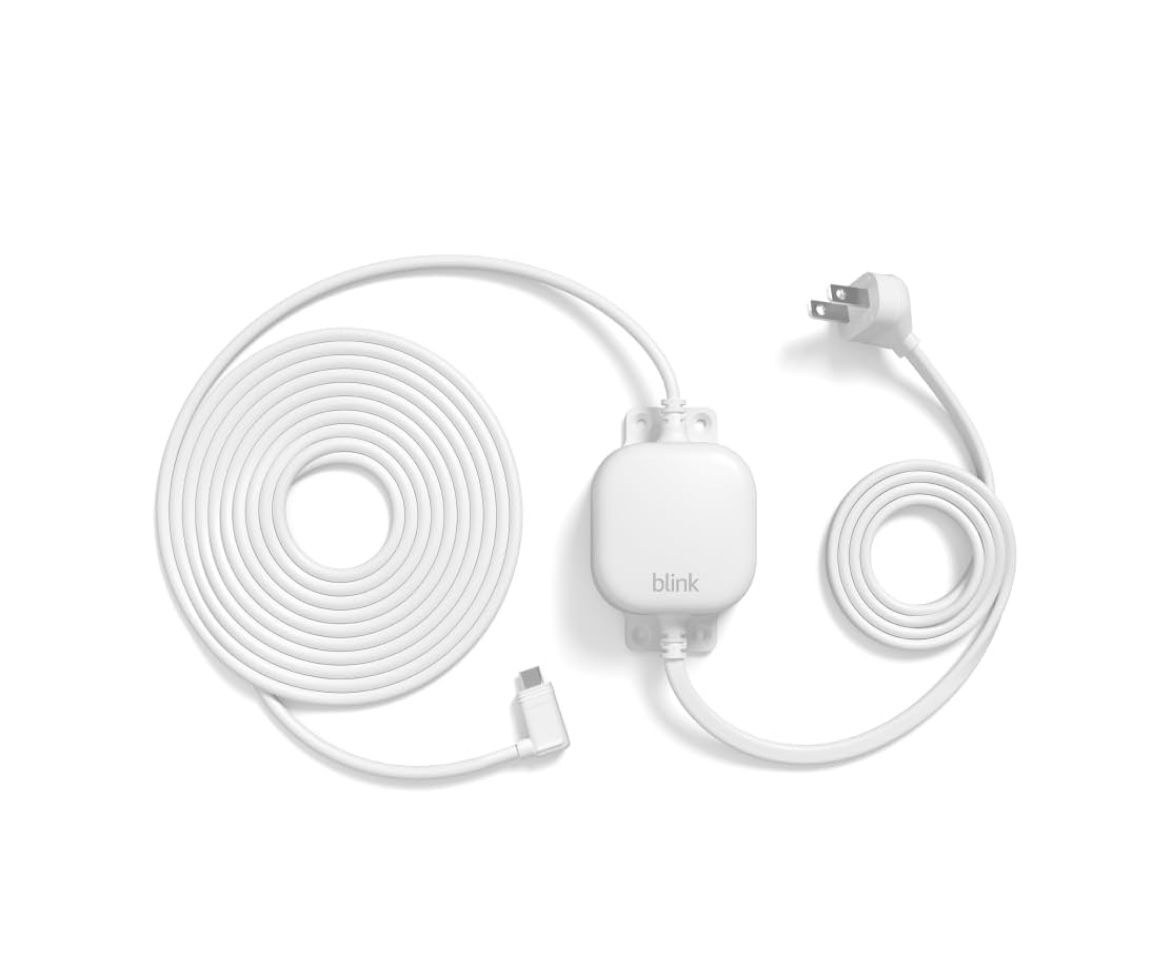 Blink Weather Resistant 13ft Power Adapter for Blink Mini 2 and Blink Outdoor 4 (White)