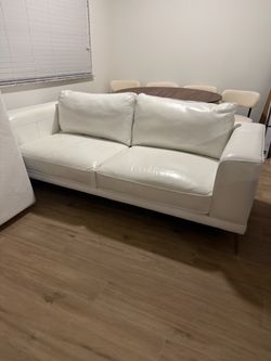 White Leather Couch