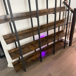 Large 5 Tier Open Bookshelf