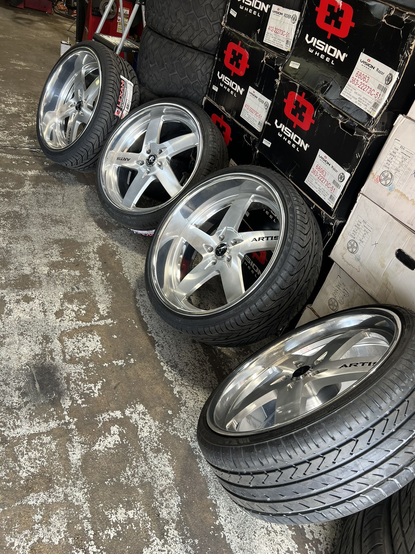 24” Artis Bullet Wheels #staggered #directional #monoblock #forged 24x9 255/30/24 24x10 275/30/24 5x5 5x127 (contact info removed)