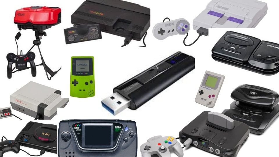 USB Flash Drive With Retro Games
