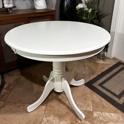 White Dining Table 30” Diameter