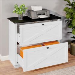 BRAND NEW FARM HOUSE STYLE FILE CABINET NEW
