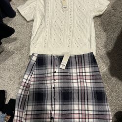 Francesca’s Skirt And Top. New With Tags 