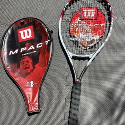 Wilson Impact Titanium tennis racket $40