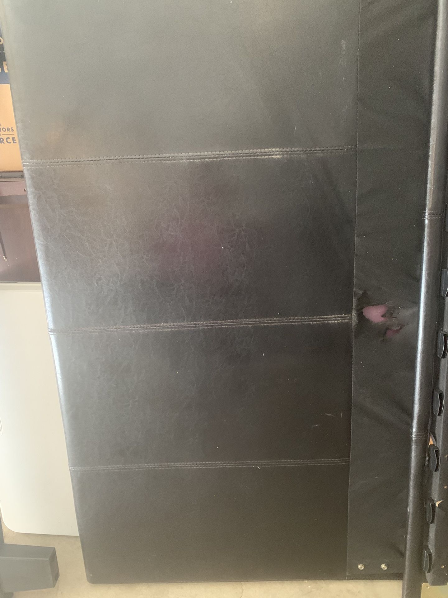 Full Size Leather Bed