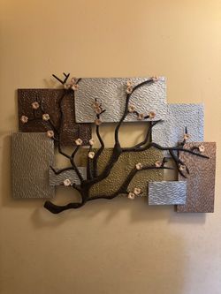 Large Metal Cherry Blossom Tree Wall Art - See My Other Items π