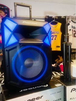 Pioneer (PIX615) 700 Watt Party Speaker w/ Massive Sound, Microphone, Led Lights, Stand, DJ Ready
