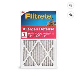 Filtrete 18x20x1 HVAC Furnace Air Filter, MPR 1000 MERV 11, Allergen Defense, 1 Filter I have 4 of them