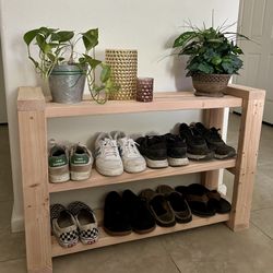 Wooden Shoe rack Farmhouse Style