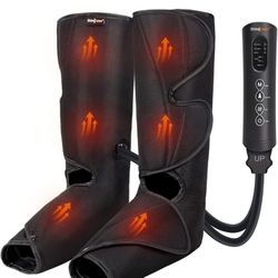 SHINE WELL Air compression leg massager  with heat