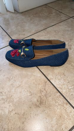 Material Denim Jean Loafers Flats