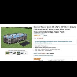 Pool 22x12x48 Bestway