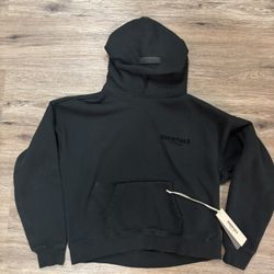 Essential Hoodie Black Stretch Limo Size Xs
