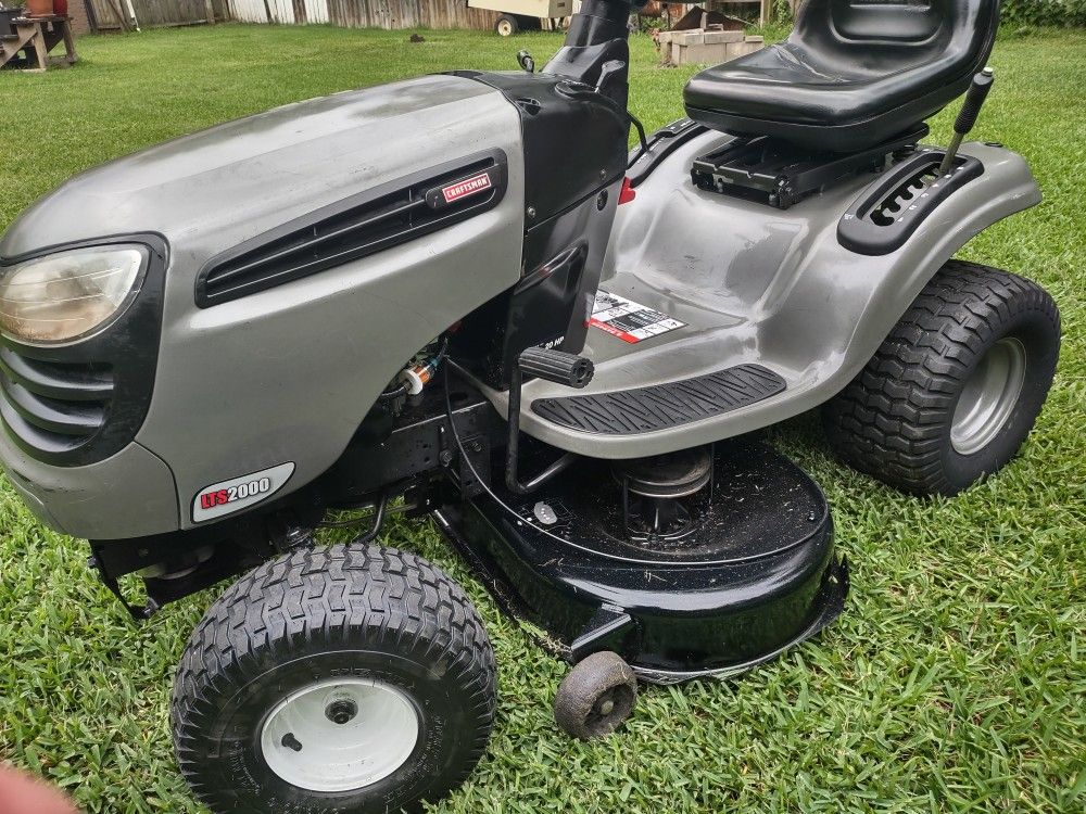 2000 craftsman riding discount mower