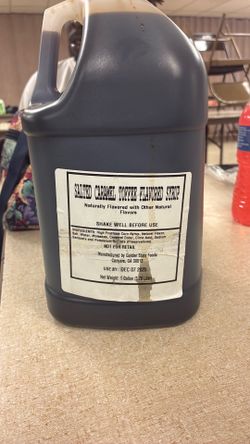 Salted caramel toffee flavored syrup