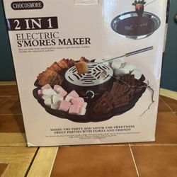 New never opened Chocosmore 2 in 1 electric s’mores and fondue maker