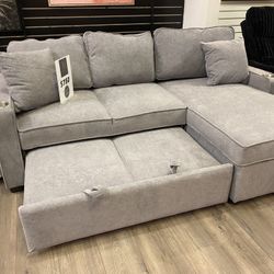 Grey Pull Out Sectional Onsale $50 Down 