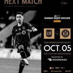 2 Tix LAFC Vs ATL