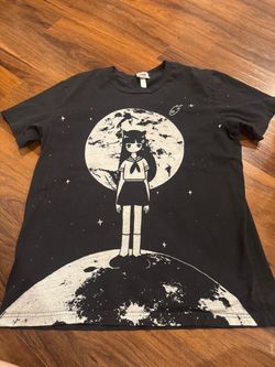 Anime Space Girl Graphic T-Shirt