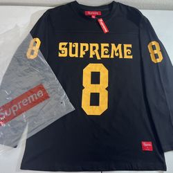 Supreme Affiliated 8 Black& Yellow Long Sleeve Size L
