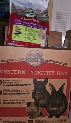 Owbow bunny hay & pellet (LIKE NEW)