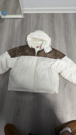 SUPREME puffer leather