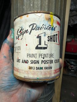 1 Shot Sign Painters Paint Dark Green 16oz