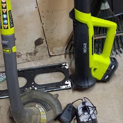 Ryobi  Blower and Weedeater 