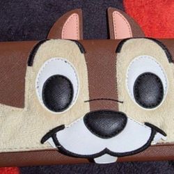 Loungefly Chip N Dale Wallet Heart Logo 🩶 Rare New With Tags 