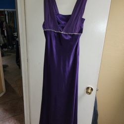 Elegant Long Purple Dress