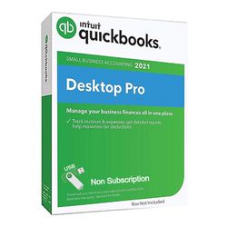 QuickBooks Desktop Pro 2021 USA No Subscription Physical USB