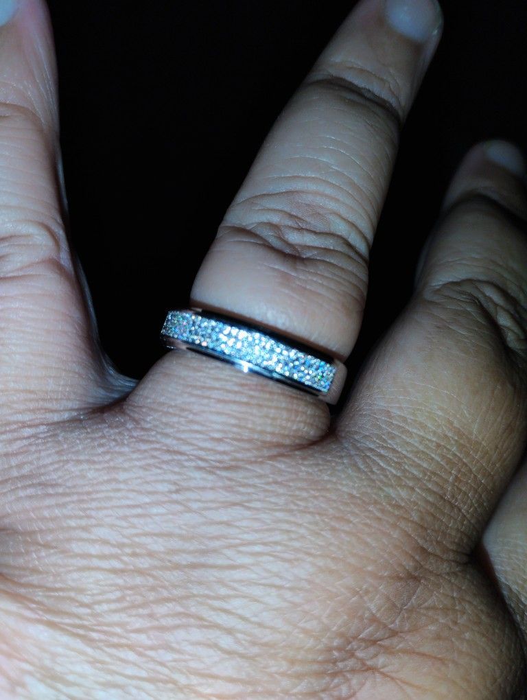 Mens Moissanite Ring