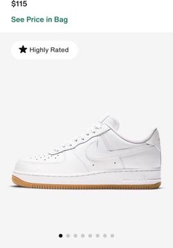 🔥CLASSIC NIKE AIR FORCE ONE WHITE WITH GUM BOTTOMS (VERY RARE) SIZE 10.5 BRAND NEW WITH BOX🔥
