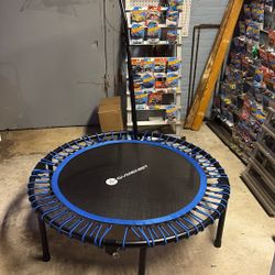 Fitness Trampoline for Adults, Indoor Rebounder Exercise Trampoline for Workout Fitness for Quiet and Safely Cushioned Bounce Workout