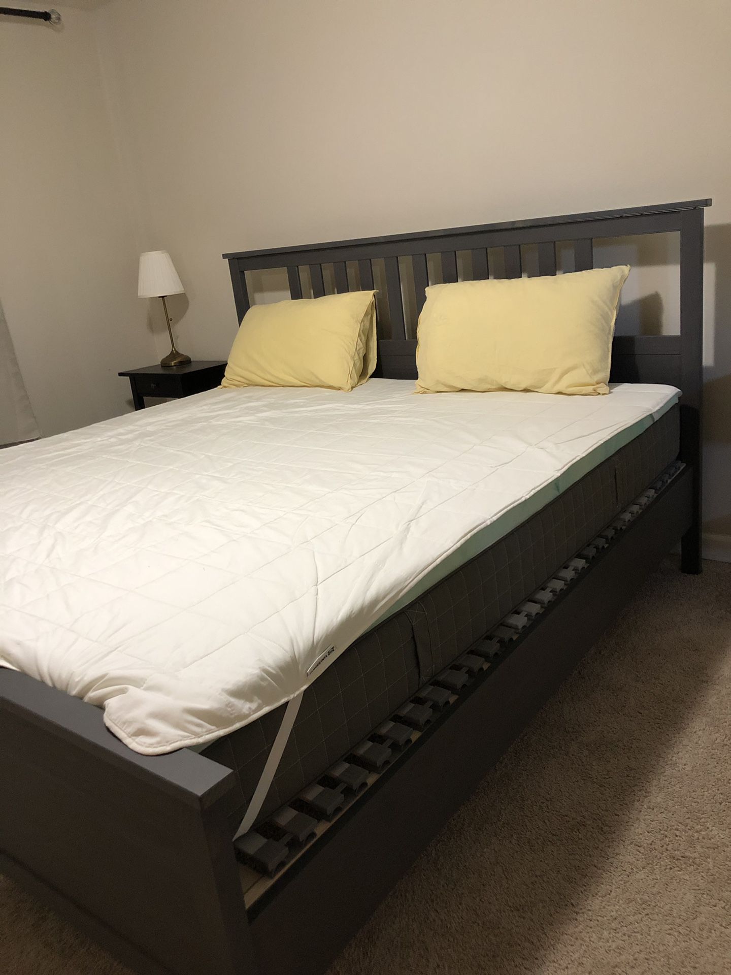 IKEA almost new king size bed set