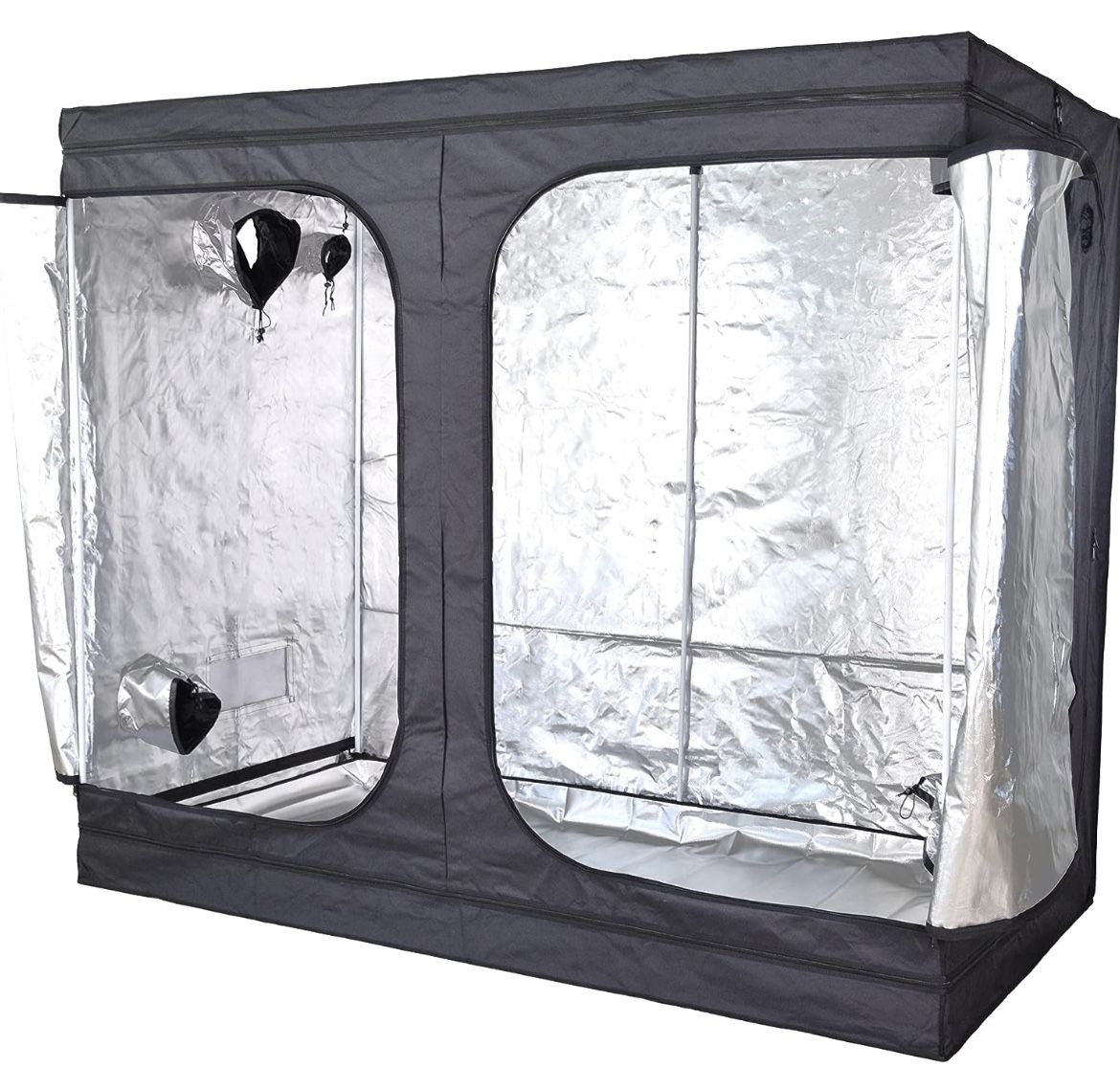 Grow Tents 96"X48"X78" High Reflective Grow Tent Indoor Grow Room for Planting Fruit Flower Veg with Removable Water-Proof Floor Tray 8x4