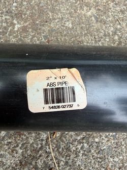 FREE - ABS 2”x10’ schedule 40 pipe