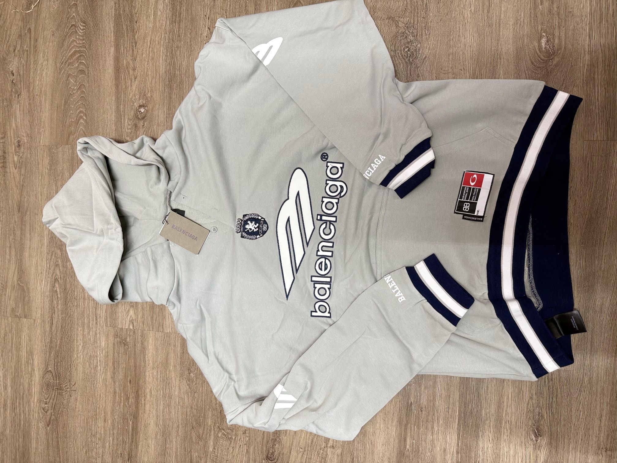 Grey Balenciaga Hoodie Sz M Large