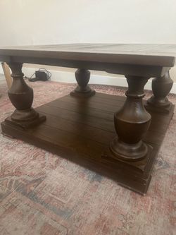 Farmhouse brown coffee table