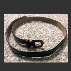 Vintage Saks Fifth Avenue Italy genuine Caiman Crocodile Belt