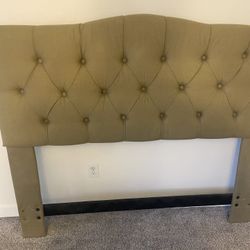 Queen Size headboard & Frame (free Box Spring) 