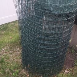 4 FT Green PVC Coated Wire Fence