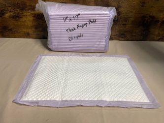 Thick Disposable Puppy Training Pads – 11” x 17”, 20+ Pack
