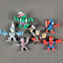 Marvel Super Hero Masher Micro Lot Of 6
